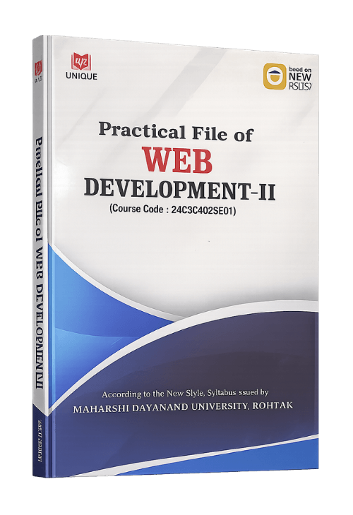 Practical File of Web Development-II