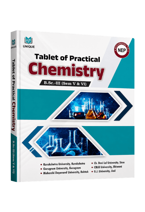 Tablet of Practical Chemistry B.Sc. III Semester V & VI | NEP Practical Manual
